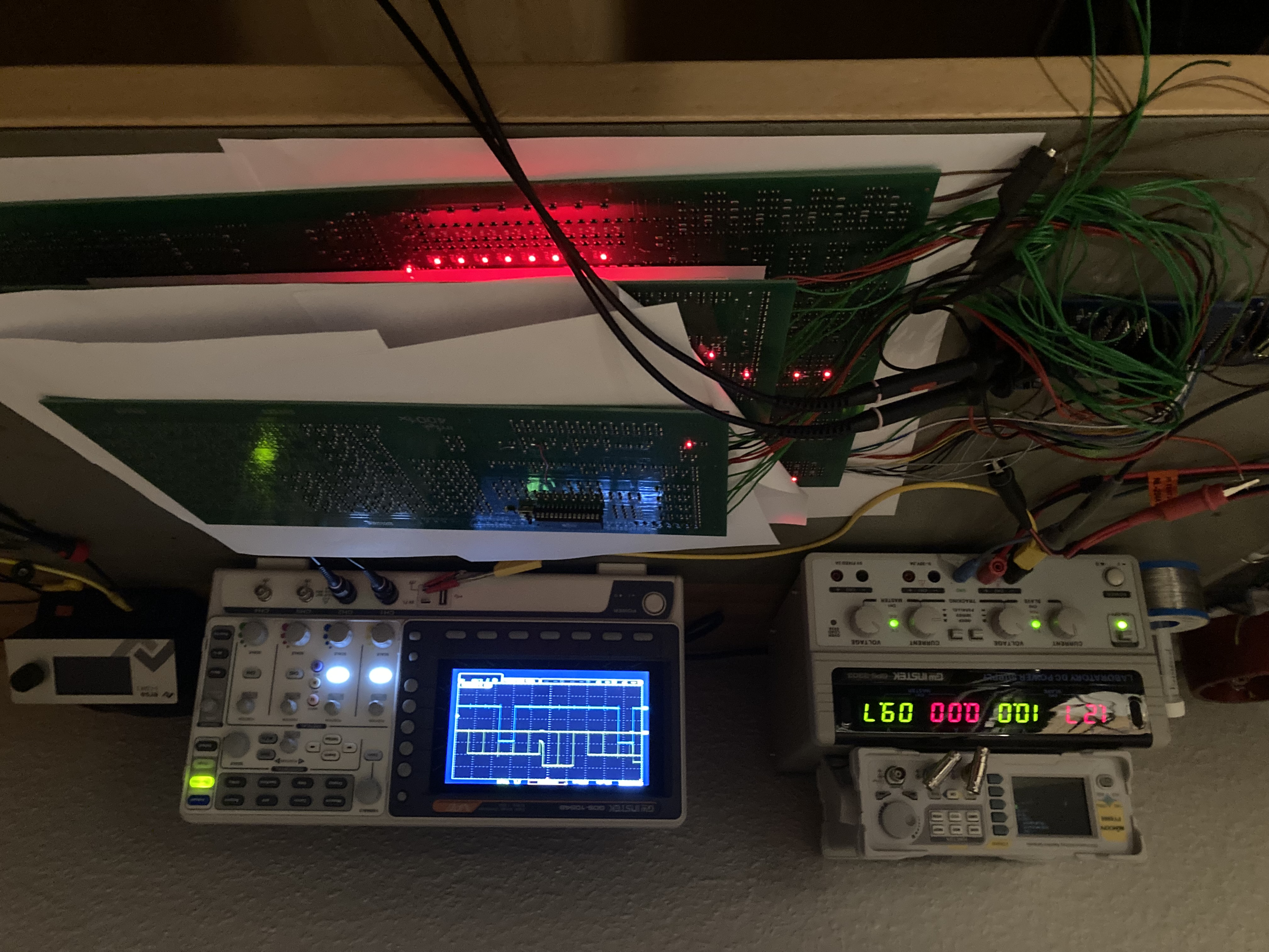 Klaus’ 4004,4002,4001x PCBs all turned on